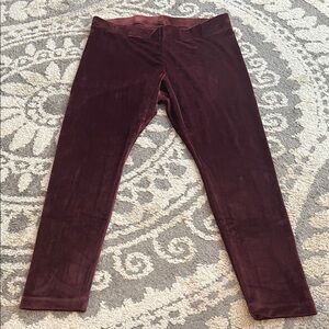 Old Navy velour leggings, maroon, size XL NWOT!